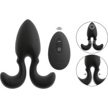 Anos RC Vibrating Butt Plug with Flexible Arms Black