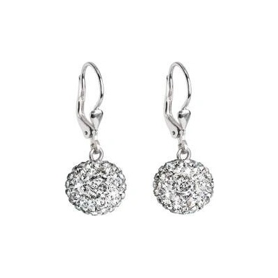 Pavona stříbrné kuličky s krystaly Crystals from Swarovski Crystal 31109.1 Crystal