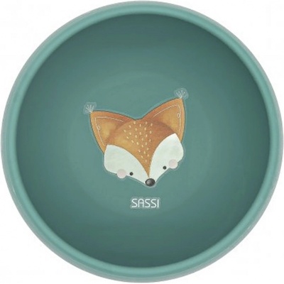 Sassi Силиконова купичка за хранене с вакуум Sassi - Лисица (SSSI1686)