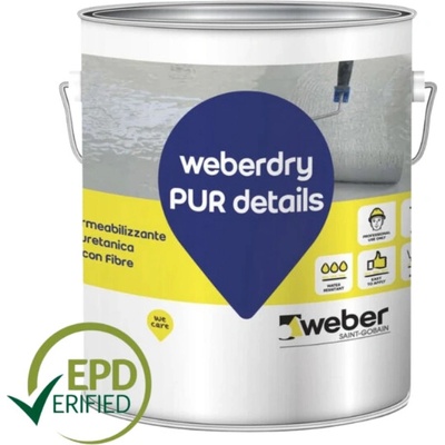 Weber Polyuretanový nátěr střešní Weberdry PUR details 6 kg