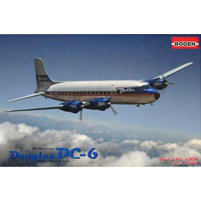 Roden Douglas DC 6 Delta American Civil Plane 1:144