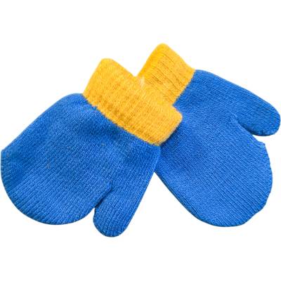 Kojenecké vlněné palcové rukavice Modrá