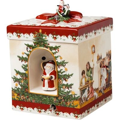 Villeroy & Boch Christmas Toys hracia skrinka svietnik darček s motívom detí 17x17x21,5 cm