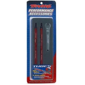 Traxxas свързваща щанга 124mm алуминиева червена (2)