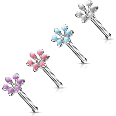Šperky4U piercing do nosu kytička N0128-A