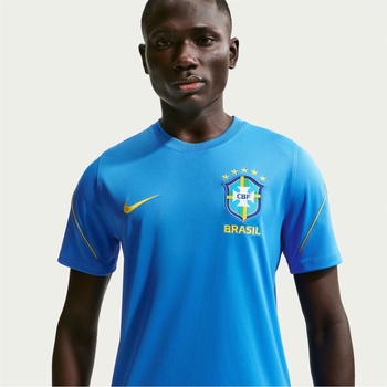 Nike Тениска Nike Men's Brazil Short Sleeve T-Shirt - Blue/White