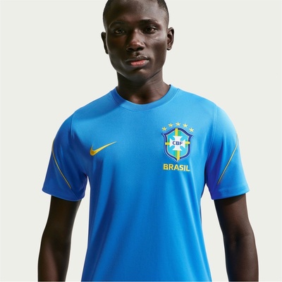 Nike Тениска Nike Men's Brazil Short Sleeve T-Shirt - Blue/White