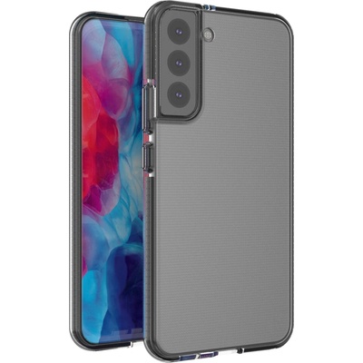 HQWear Кейс Spring Case с гел рамка за Samsung Galaxy S22 + (S22 Plus), Черен (9145576244173)