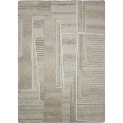 Flair Rugs Сиво-бежов ръчно изработен вълнен килим 200x300 cm Lira - Flair Rugs (503119381157)