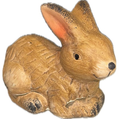 Keramická dekorace - figurka ve tvaru zvířátka 9 cm Varianta: Ležící zajíc – Hledejceny.cz