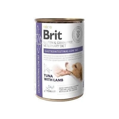 Brit Veterinary Diets Gastrointestinal-Low Fat за кучета с храносмилателни разстройства с Риба Тон и агнешко месо 400 g