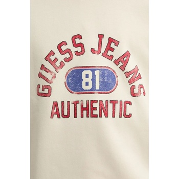 Guess Jeans Суичър Guess Jeans в бежово с принт M4BQ06 K9V31 (M4BQ06.K9V31)