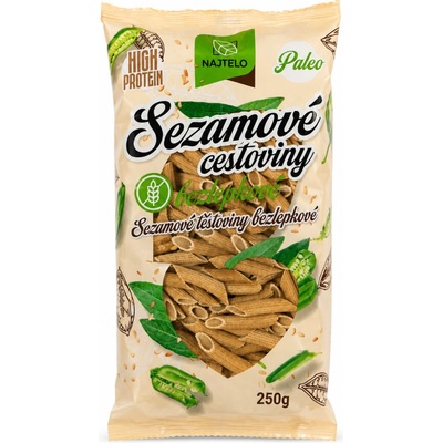 Najtelo Sezamové cestoviny paleo penne bez lepku 250 g