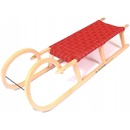 Acra sáně dřevěné rohačky modrá 125 cm