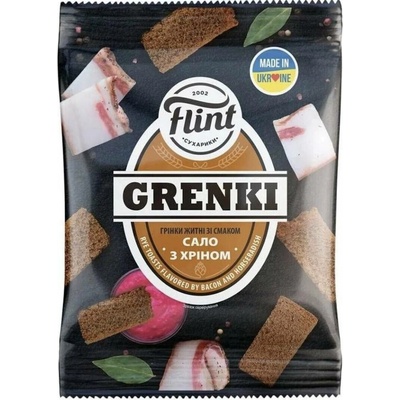 FLINT Pšenično žitné suchary huspenina s křenem 70 g příchuť huspenina s křenem 70 g