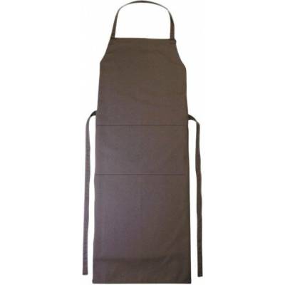 CG Workwear Zástěra Verona s laclem a kapsou 90 x 75 cm hnědá střední 90 x 75 cm CGW1146