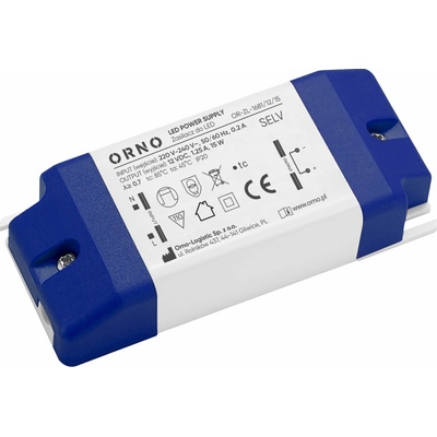 ORNO LED ovládač, 12 V DC, 15 W, IP20