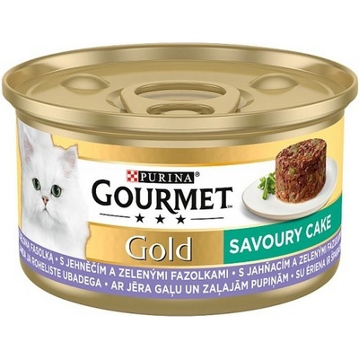 Gourmet GOLD Savoury Cake s jahňacím a zelenými fazuľkami 85 g