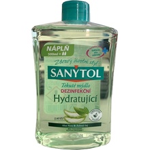 Sanytol Zelený čaj & Aloe Vera dezinfekčný hydratujúce mydlo na ruky náhradná náplň 500 ml