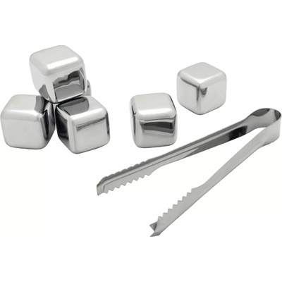 LEOPOLD VIENNA Nerezové ledové kostky s kleštěmi, výška: 40 mm, délka: 160 mm, šířka: 110 mm – Zbozi.Blesk.cz