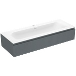 Mexen Rivel шкафче за баня 120 см с мивка Vela, 1 чекмедже, оребрено, графит (91A20-12023-1-BF66-W23M01)