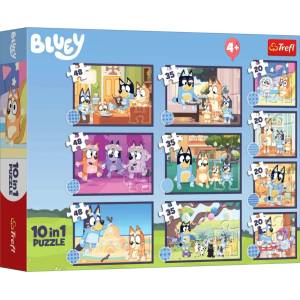 Trefl - Puzzle 10v1: Story of Bluey - 1 - 39 piese