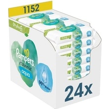 Pampers Vlhčené ubrousky Harmonie Aqua 24 x 48 ks