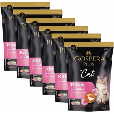 Prospera Plus Kitten Duck Green Beans 6 x 85 g