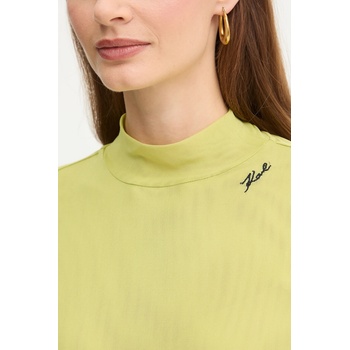 KARL LAGERFELD Блуза Karl Lagerfeld дамска в зелено с изчистен дизайн A4W17044 (A4W17044)