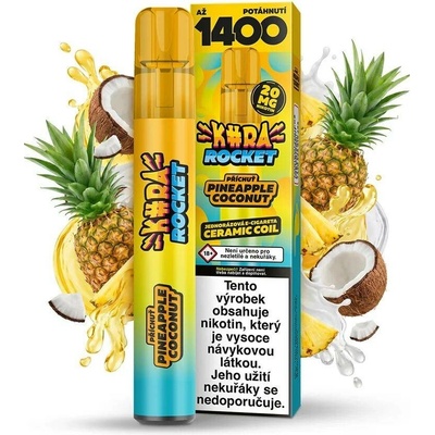 Kurwa Rocket Exotic Lemonade Ice 20 mg 1 200 potahů