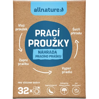 ALLNATURE Pracie prúžky 16 ks 32 praní