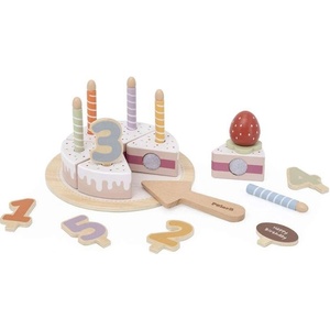 Viga Toys Дървена играчка Viga Toys PolarB - Торта за рожден ден с цифри и свещички (44286) - baby