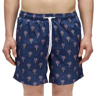 Sundek Бански гащета Sundek Mini palm swimming shorts - Blue (Navy)