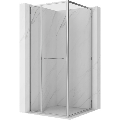 Mexen Linea плъзгаща се душ кабина 80 x 80 см, прозрачна, хром - 8E1-080-080-01-01 (8E1-080-080-01-01)
