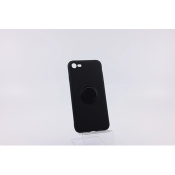 Pouzdro Bomba Měkký silikonový obal s kroužkem pro iPhone - černý iPhone 8, 7, SE (2020) P006_IPHONE_8-7-SE_2020_BLACK