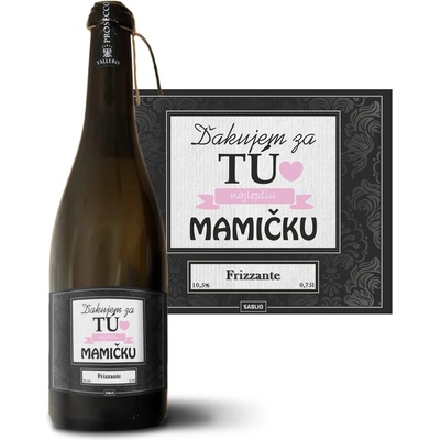 Sablio Ďakujem za tú najlepšiu mamičku Prosecco biele suché šumivé víno 10,5 % 0,75 l (holá fľaša)