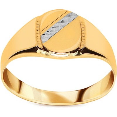 iZlato Forever zlatý pečetní prsten s gravírováním iz22446