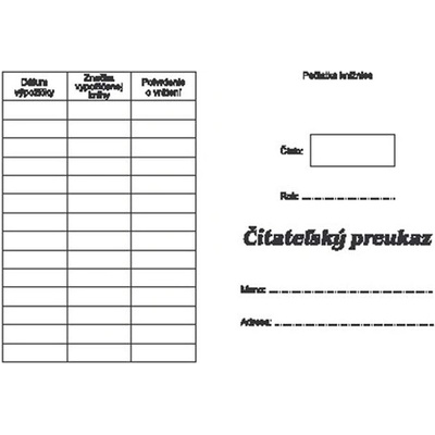 Igaz 274 Čitateľský preukaz A6