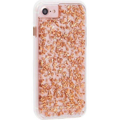 Case-Mate Karat Case - дизайнерски кейс с елементи от розово злато и висока защита за iPhone 8, iPhone 7, iPhone 6S, iPhone 6 (розово злато)