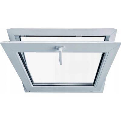 Okno nástěnné HOMEDOORS plastové výklopné 400x400 mm bílé