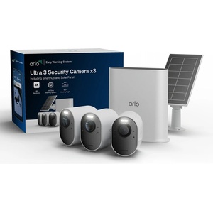 Arlo Ultra 3 камера 4K 3бр хъб слънчев панел IP65 180° (VMC5350-111EUS)