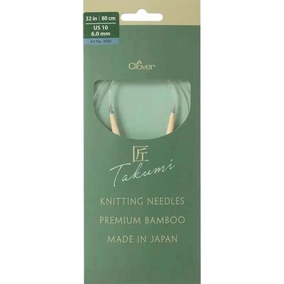 Clover kruhové otočné fixní jehlice Pro Takumi 80cm 6mm