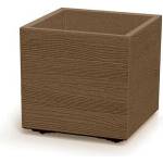 Prosperplast Кашпа Prosperplast Madera Eco Wood, 38, 5 × 38, 5 × 37 см, кафява