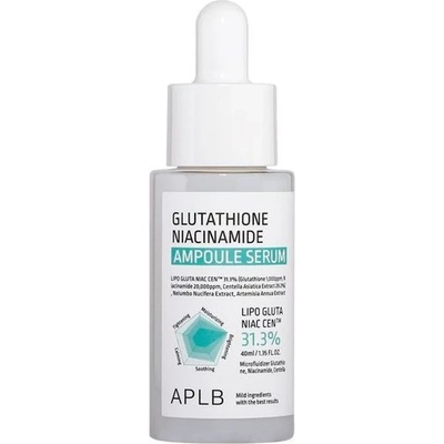 APLB Glutathione Niacinamide Ampoule Serum - Изсветляващ серум с глутатион и ниацинамид 40мл