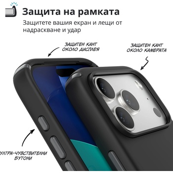 Speck Калъф Speck Presidio2 Black, MagSafe, за iPhone 17 Pro (28527)
