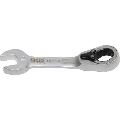 BGS technic Očkoplochý klíč 15 mm s ráčnou, extra krátký BGS 30715