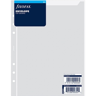 Filofax Průhledná obálka, horní otevírání, A5, transparentní