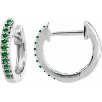 Eppi Kruhové náušnice so smaragdmi Carolin E46985