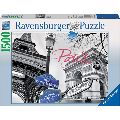 Ravensburger Пъзел Ravensburger от 1500 части - Париж (16296)
