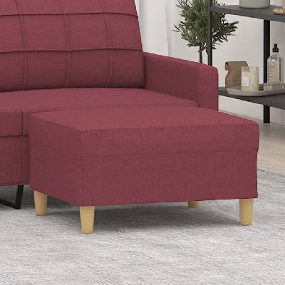 vidaXL Podnožka vínová 70x55x41 cm textil